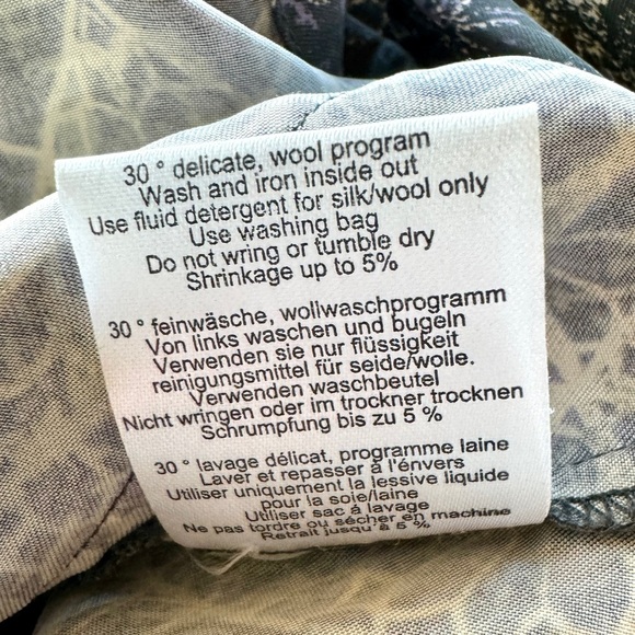 Baum und Pferdgarten Anthropologie Cupro Tunic‎ Dress 3/4 Zip Sleeve DE 38 US 8 - Picture 9 of 9